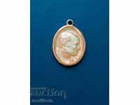 * $ * Y * $ * MEDALLION OF THE VIRGIN OF THE BABY / POPE RELIGION * $ * Y * $ *