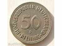 Γερμανία FGR 50 pfennigs 1970 D / GFR 50 pfennig 1970 D