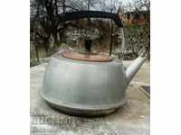 Aluminum teapot, utensils