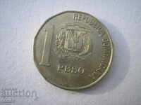 Доминиканска република 1 песо 2002 UNC - II вариант