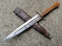 Bulgarian trench dagger with sheath Avramov Kovachev knife ORIGINAL