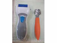 Electric file and grater for cleaning heels working
