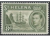 ST HELENA 1938-44 SG136a & b 8d SAGE-GREEN & OLIVE-GREEN MH