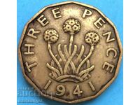 Great Britain 3 pence 1941 George VI