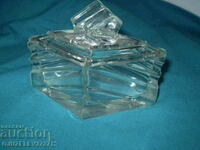Vintage crystal jewelry box