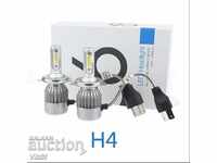 LED Диодни Крушки  H4 - 72W цена за комплект 2бр