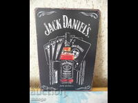 Metal Sign Jack Daniel's Black Jack Daniels cards poker x
