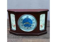 Rare Chinese Wooden Alarm Clock 1950