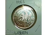 1 тройунция инвестиционно сребро 0,999 САЩ 1983 Unc