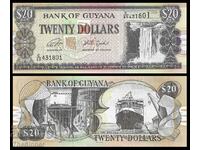 GUYANA 20 GUYANA 20 Dollars, ND (1996-2018), P-30 UNC