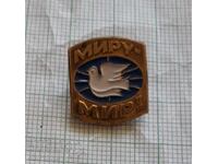 Badge - Miru mir Dove of peace USSR Peace for the world