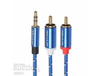 Audio cable Aux 3.5 to 2 RCA length 3 meters