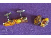 Old Amber Studs and Earrings