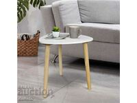 Living room, garden, Table MDF White Triangle 38x38x39 and 48x48x