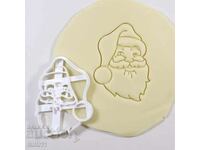 Christmas cutter Santa Claus for dough, Christmas cookie cutters
