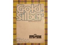 Gold and silver coins-sale sheet