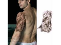 Temporary lion tattoo, tatus lion