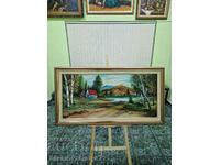 A great old large antique oil painting