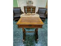 Superb Antique Dutch Solid Wood Carved Coffee Table