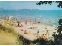 Bulgaria Postcard. 1974 Nessebar - Nessebar beach...
