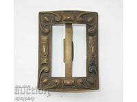 Old antique buckle belt buckle with ornaments decoration