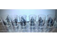 set of 6 pcs. cups with ships-Holland