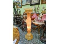 Superb antique stone light column