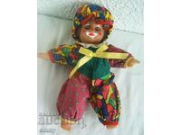 Clown doll with closing eyes, 23 cm