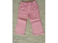 Baby girl pink jeans, size 1, new
