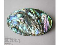 Great women's jewel brooch multi-colored mother-of-pearl