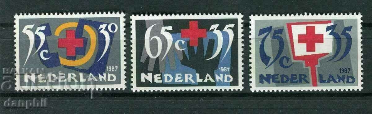 Netherlands 1987 Red Cross (**) clean streak