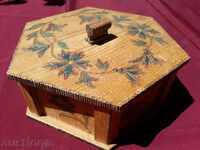 Large Wooden Pyrographic Jewelry Box