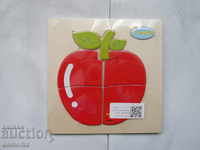 Train Train for the youngest toy red fruit apple