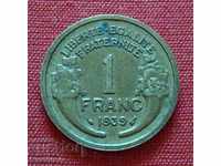 France. 1 Franc 1939
