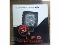 27 W LED light, 10-30V cars, trucks, tractors, boats, off-road
