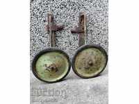 Two children's bicycle wheels, bicycle 60s
