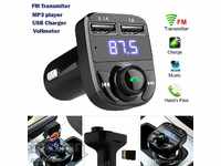 FM transmitter X8 5 in 1: MP3, Voltmeter, USB charger- 3.1 A