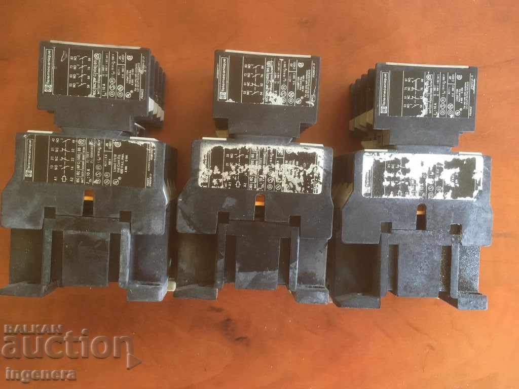CONTACTOR 10 A WITH PROTECTION FOR USE OR SCRAP-3 PCS