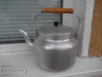 Aluminum teapot from the juice