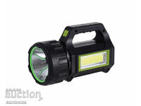 Powerful security flashlight with solar panel and USB output, T95