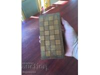 CHESS WOODEN BOX OLD GAME