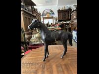 Old leather figure of a horse. #3650