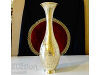 Bronze vase British India 28 cm., marked.