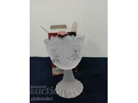 Stand / candle holder - Walther Glas - Frosted winter scene
