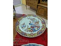 Large antique German porcelain plate - Villeroy & Boch