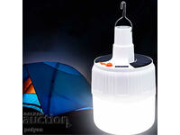 Solar camping lamp 80W for suspension with several modes