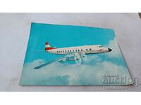 Jet Vickers Viscount 837 Austrian Airlines Postcard