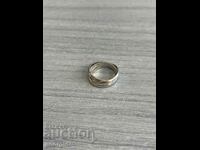 Ασημένιο δαχτυλίδι - ένα δαχτυλίδι σε ένα δαχτυλίδι. #4469