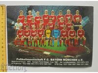 Old card FC Bayern Munich Germany 80s