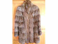 women's rabbit fur coat